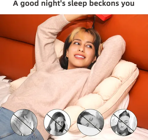 Miniatura 7 de YOUR MOON Almohadas suaves tamaño King para dormir, almohadas de soporte para la cama, almohada alternativa de plumón esponjosa, almohadas de gel