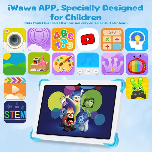 Miniatura 3 de Tablet para niños de 10 pulgadas Android 14 con funda protectora, Octa-Core, 10GB+64GB/512GB expandible, batería de 6000mAh, WiFi, BT, control