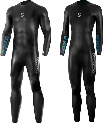 Miniatura 10 de Synergy Traje de neopreno para triatlón de 3/2 mm - Volution de manga larga, piel suave, para natación en aguas abiertas