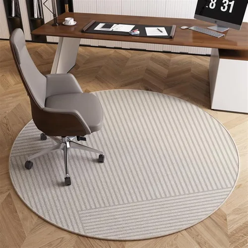 Miniatura 10 de Tapete para silla de oficina para suelo de madera dura, computadora, videojuegos, protector de piso, tapete redondo de protección de azulejos de A1