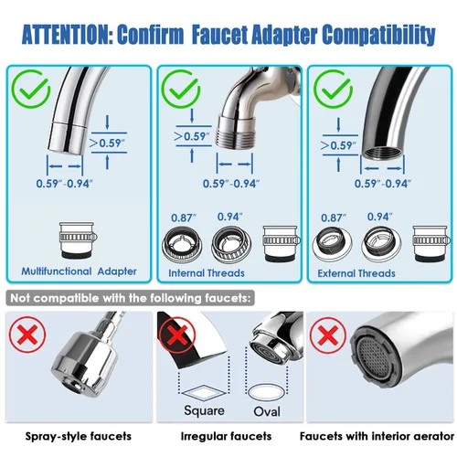 Miniatura 4 de Vortopt Filtro de grifo, certificado NSF, sistema de purificación de agua de alta eficiencia de 400 galones, eliminación rápida del 99% de cloro