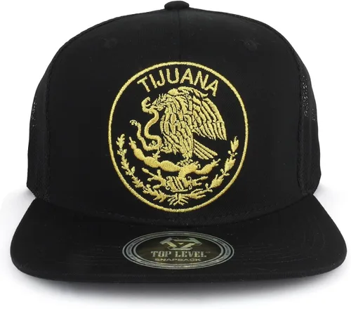 Miniatura 2 de Trendy Apparel Shop Gorra de malla bordada con diseño de águila de la Ciudad de México