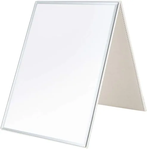 Miniatura 5 de Zcooooool Espejo Grande Portátil Super HD - Espejo Plegable de Múltiples Ángulos de Soporte Manos Libres/De Mano/Mesa 6.9x4.9 Pulgadas Blanco