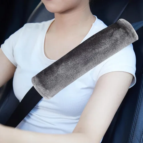 Miniatura 10 de MOONET Paquete de 2 fundas para cinturón de seguridad de automóvil para una conducción más cómoda, funda universal para cinturón de seguridad