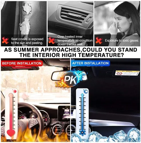 Miniatura 27 de KUST Parasol para parabrisas para Ford Escape 2020-2025 2026, accesorio personalizado, protector de ventana plegable, bloquea los rayos UV, visera