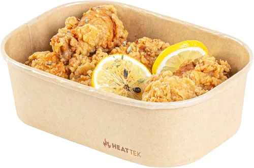 Miniatura 14 de Restaurantware Recipiente para llevar para microondas, 25 unidades, 16.9 onzas, caja de alimentos apta para horno, diseño resistente Kraft