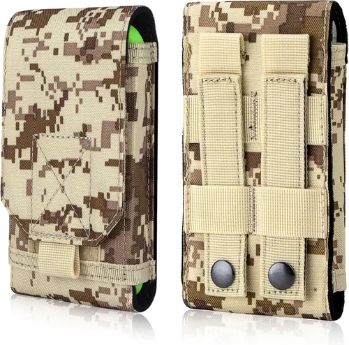 Miniatura 9 de Funda táctica Molle para teléfono, bolsa universal para cinturón para iPhone 17 Pro Max/17 Pro/17/16 Pro Max/15 Pro Max/14 Pro Max/13/12, Samsung