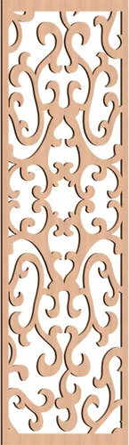 Miniatura 194 de Smithfield Paneles de pared decorativos de madera con calado, 13 3/8 pulgadas de ancho x 34 3/8 pulgadas de alto x 3/8 de alto, roble rojo rojo
