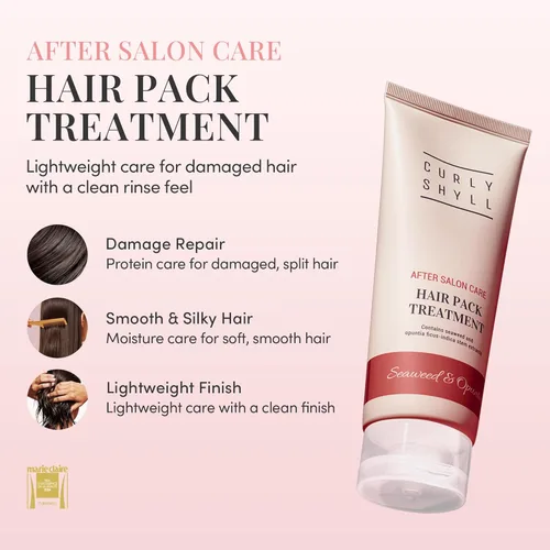 Miniatura 2 de CURLYSHYLL After Salon Care - Paquete de tratamiento para el cabello, acondicionador profundo para cabello seco y dañado, acabado ligero sin