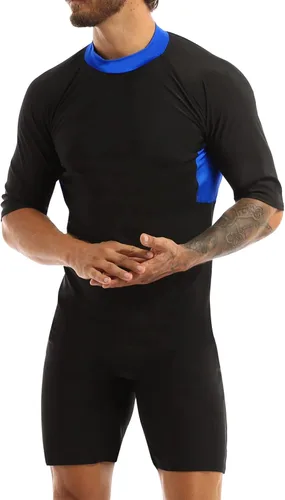 Miniatura 3 de Traje de baño deportivo de una pieza de manga corta para hombre
