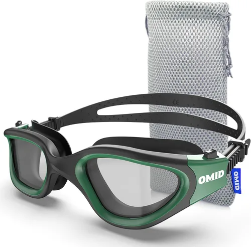 Miniatura 23 de OMID P2 Lite - Gafas de natación cómodas antivaho para hombres, mujeres, adultos y jóvenes Lente B2-azul Marco Blueblack