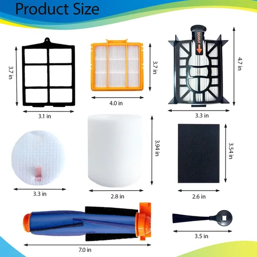 Miniatura 6 de Kit de repuesto compatible con Shark AI AV2501S AV2511AE AV2501AE RV2502AE RV2610WA AV2510AOUS RV2520AOUS RV2400WD AI Ultra 2 en 1, accesorios