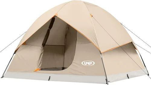 Miniatura 19 de UNP Tienda de campaña de cúpula de 6 personas para 4 estaciones, fácil de montar para acampar y senderismo, ligera y portátil, verde