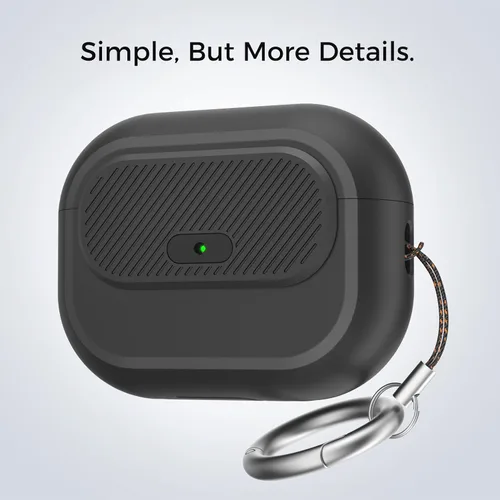Miniatura 9 de TRONWIN Funda para AirPods Pro 2, [con bloqueo] Funda para AirPods Pro de una pieza (2ª/1ª generación), funda protectora completa de silicona suave