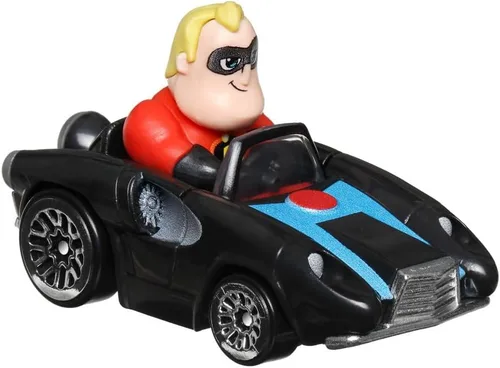 Miniatura 2 de Hot Wheels RacerVerse - Vehículo fundido a presión con Mr. Incredible Driver escala 1:64