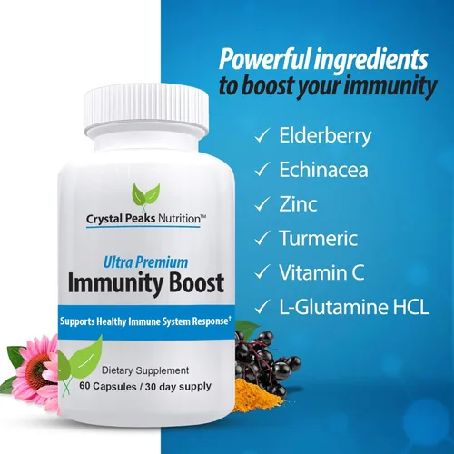 Miniatura 8 de Cápsulas de apoyo inmunológico con saúco, vitamina C, equinácea, ajo, zinc, cúrcuma y más para hombres y mujeres adultos, vitaminas de apoyo