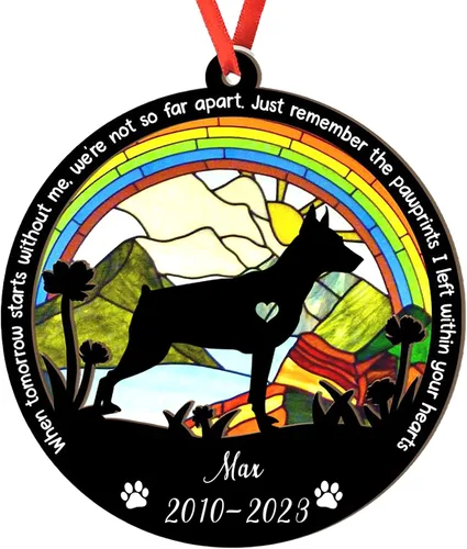 Miniatura 19 de Adorno personalizado para atrapasoles de sabueso afgano, adorno de Navidad de sabueso afgano, regalo para perro amante, sabueso afgano conmemorativo