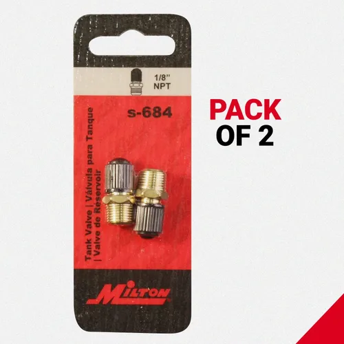 Miniatura 5 de Milton S-684 Válvula de tanque NPT de 1/8" - Paquete de 2