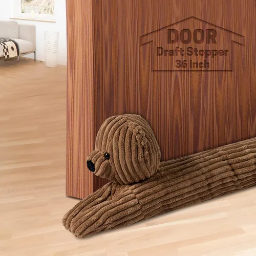 SWISSELITE Tapón de 36 pulgadas para debajo de la puerta, bloqueador de ruido decorativo para puerta, tapón de aire para animales con peso de 1.43