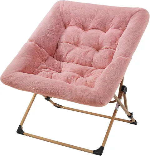 Miniatura 10 de OAKHAM Cómoda silla para adultos, suave piel sintética plegable para dormitorio, sala de estar, dormitorio, silla de lectura flexible