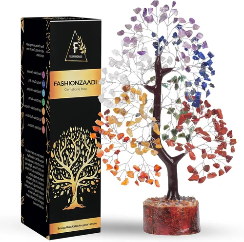Miniatura 11 de FASHIONZAADI Árbol de cristal curativo de 7 chakras, árbol de la vida de cristal para decoración del hogar, decoración de escritorio de oficina