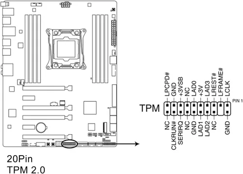 Miniatura 5 de Módulo de seguridad de cifrado TPM 2.0, procesador criptográfico independiente para, Win11
