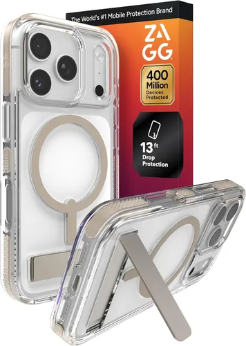 Miniatura 34 de ZAGG Santa Cruz Snap - Funda con función atril para iPhone 16 Pro Max, compatible con MagSafe, protección contra caídas de grado militar de 13 pies