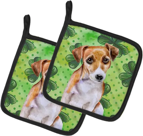 Miniatura 206 de Caroline's Treasures BB9655PTHD - Juego de soportes para ollas de cocina resistentes al calor, almohadillas calientes para horno, 7 1/2 x 7 1/2