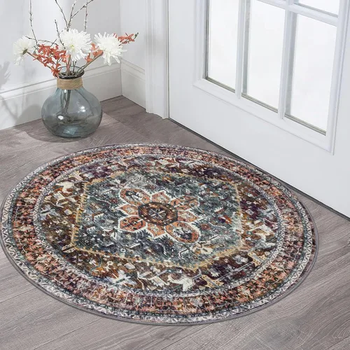 Miniatura 184 de KOZYFLY Alfombra Pequeña de Área 2x3 Pies Alfombras para Entrada Lavable Boho Alfombra de Entrada Antideslizante Tapete de Puerta Interior Entrada