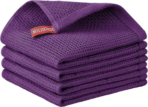 Miniatura 108 de Nialnant - Toalla de cocina 100% algodón, tejido gofre, suave, absorbente y de secado rápido, toallas para secar platos, trapos de limpieza - Multi