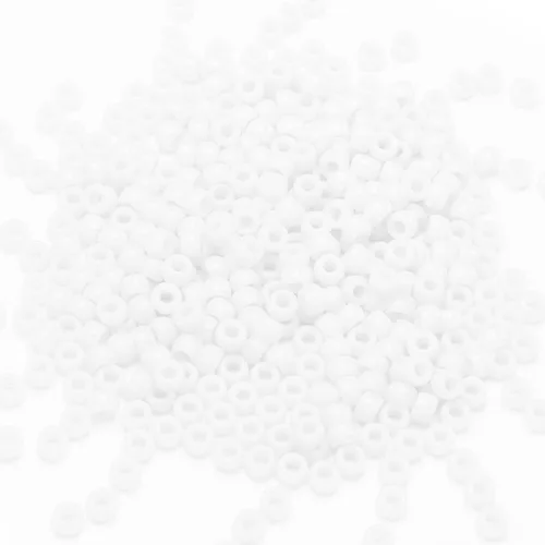 Miniatura 2 de Gxueshan 1000 cuentas acrílicas blancas de poni de 0.236 x 0.315 pulgadas a granel para pulseras de amistad, collares, joyería, aretes, trenzado