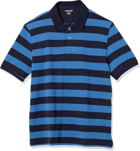 Tienda Essentials - Camiseta tipo polo de piqué de algodón con ajuste regular para hombre (disponible en tallas para hombres grandes y altos)