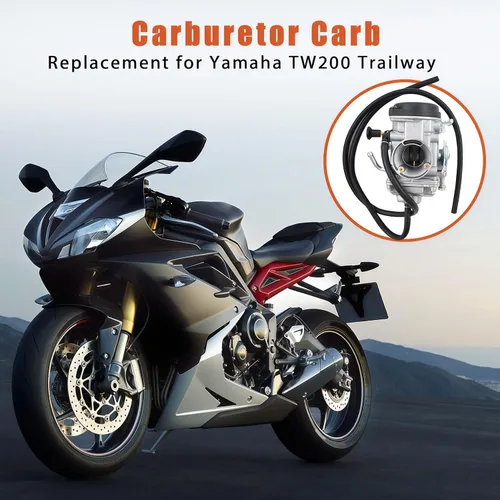 Miniatura 6 de labwork - Repuesto de carburador plateado para Yamaha TW200 TW 200 Trailway 2001-2017