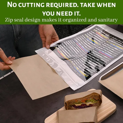 Miniatura 4 de WMKGG 100 piezas de papel pergamino sin blanquear para hornear, hojas de papel pergamino resistentes precortadas de 8 x 12 pulgadas para cocinar
