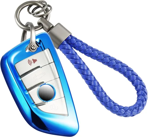 Miniatura 58 de para Buick - Funda para llavero con llavero de cuerda trenzada metálica anti-pérdida mejorada, carcasa suave de TPU exquisita para Avenir Envision
