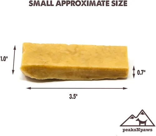 Miniatura 5 de peaksNpaws Masticables para perros del Himalaya, queso Yak alto en proteínas, sin lactosa, tratamiento natural para mascotas, palitos masticables