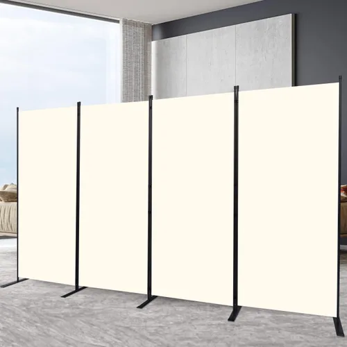 Miniatura 9 de Divisor de habitación portátil de 6 pies y pantallas de privacidad plegables, divisor de tela de 102 pulgadas de ancho para separación