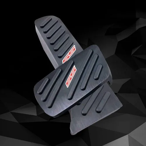 Miniatura 7 de Juego de 2 almohadillas antideslizantes de aleación de aluminio para pedal de freno y acelerador, accesorios de decoración interior para Chevrolet