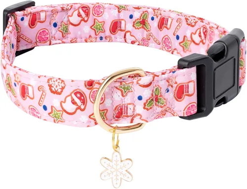 Miniatura 12 de Faygarsle Collar de Algodón para Perro Lindos Collares para Perros Pequeños Medianos Grandes Opciones de Colores Florales Púrpura Amarillo Collares