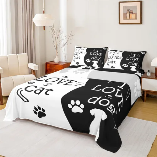 Miniatura 9 de Manfei Juego de sábanas de rosas rojas, tamaño individual, juego de ropa de cama de hojas verdes para niñas, adultos, parejas, decoración