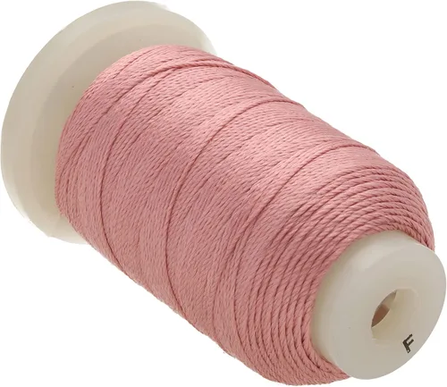 Miniatura 77 de The Beadsmith Cordón de seda pura – Castaño, tamaño E (0.325 mm/0.0128"), 200 yardas (600 pies), carrete de 1/2 onza