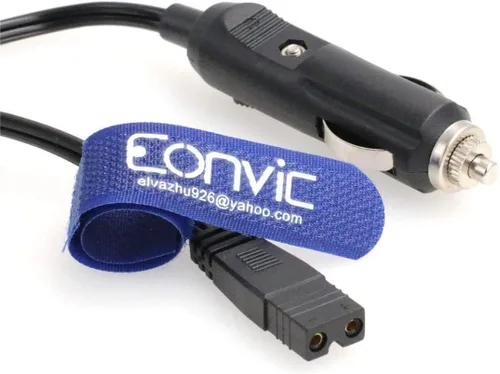 Miniatura 9 de Cable de extensión de encendedor de cigarrillos de 12 V CC, cable de alimentación para refrigerador de automóvil, cable de repuesto para caja