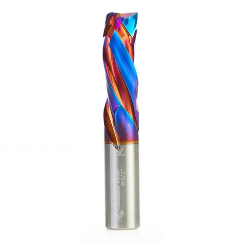 Miniatura 26 de Amana Tool Spektra Extreme Tool Life - Broca de router espiral de compresión CNC de carburo sólido, 46010-K, 3/8 D x 1-1/8 CH x 3/8 vástago x 3