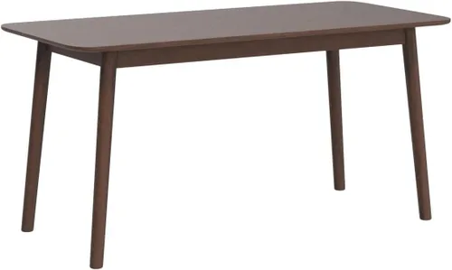 Miniatura 4 de Livinia Aslan Mesa de comedor rectangular de madera de roble malayo de 59 pulgadas, escritorio grande de cocina de madera maciza (nogal)