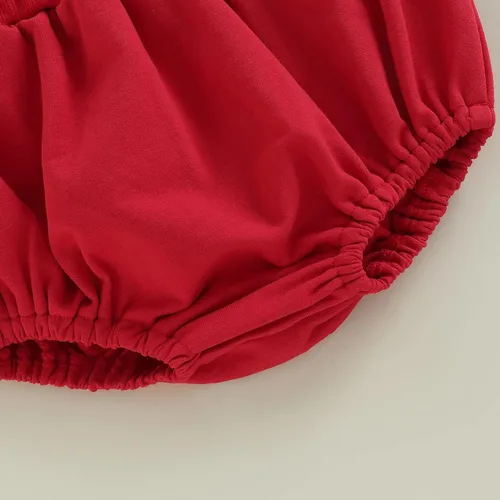 Miniatura 6 de Conjunto de ropa para bebé niña de otoño e invierno con sudadera de manga larga y pantalones cortos Bloomer