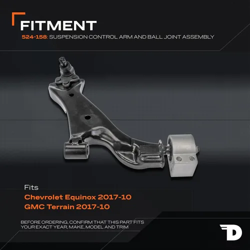 Miniatura 2 de Dorman 524-158 Brazo de control de suspensión inferior del lado del pasajero delantero y conjunto de rótula compatible con modelos seleccionados