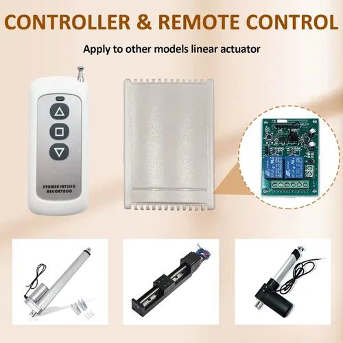 Miniatura 7 de Mini Micro Actuador Lineal de 1.2" de Carrera - con Control Remoto, 12V Fuerza 64N/14.4lb, Alta Velocidad 0.6"/seg, Pequeño Actuador de Movimiento