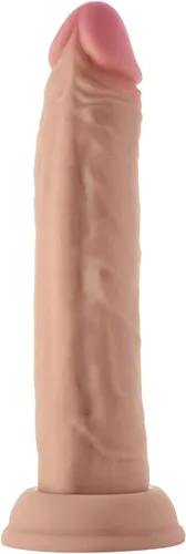 Miniatura 9 de Model J - Consolador realista recto para penetración profunda, juguete sexual de silicona líquida de doble densidad para mujeres y hombres