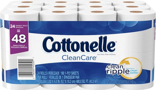 Miniatura 3 de Cottonelle Papel higiénico Clean Care, papel higiénico de baño, 6 megarrollos de papel higi