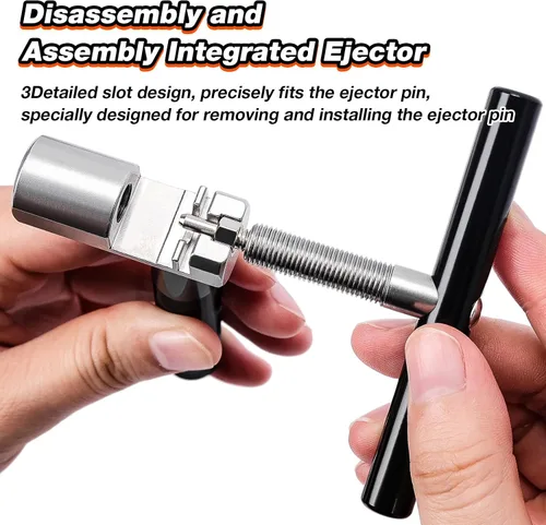 Miniatura 4 de Herramienta de cadena de bicicleta para cadenas de 6 a 12 velocidades, interruptor de cadena con base de almacenamiento, acero endurecido HRC47/49